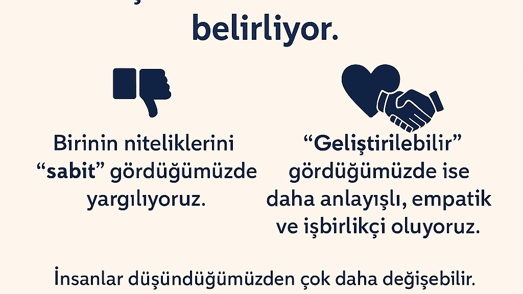 İnsan İlişkilerinin Görünmeyen Gücü: Sabit Zihniyet mi, Gelişim Zihniyeti mi?